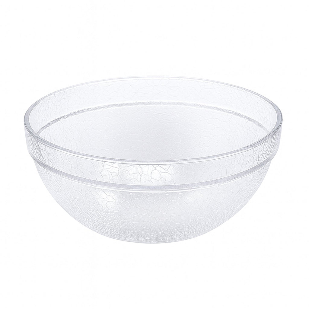 Premium quality transparent plastic mixing bowl used for kitchen and serving