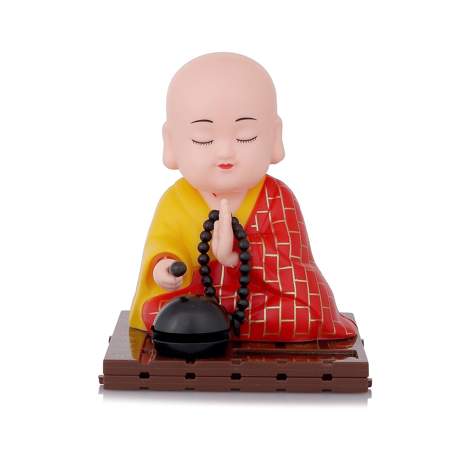 Eco-friendly solar powered mini Buddha figurine with box