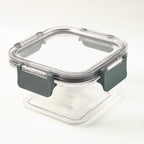 Apex transparent airtight food containers with grey clip locks