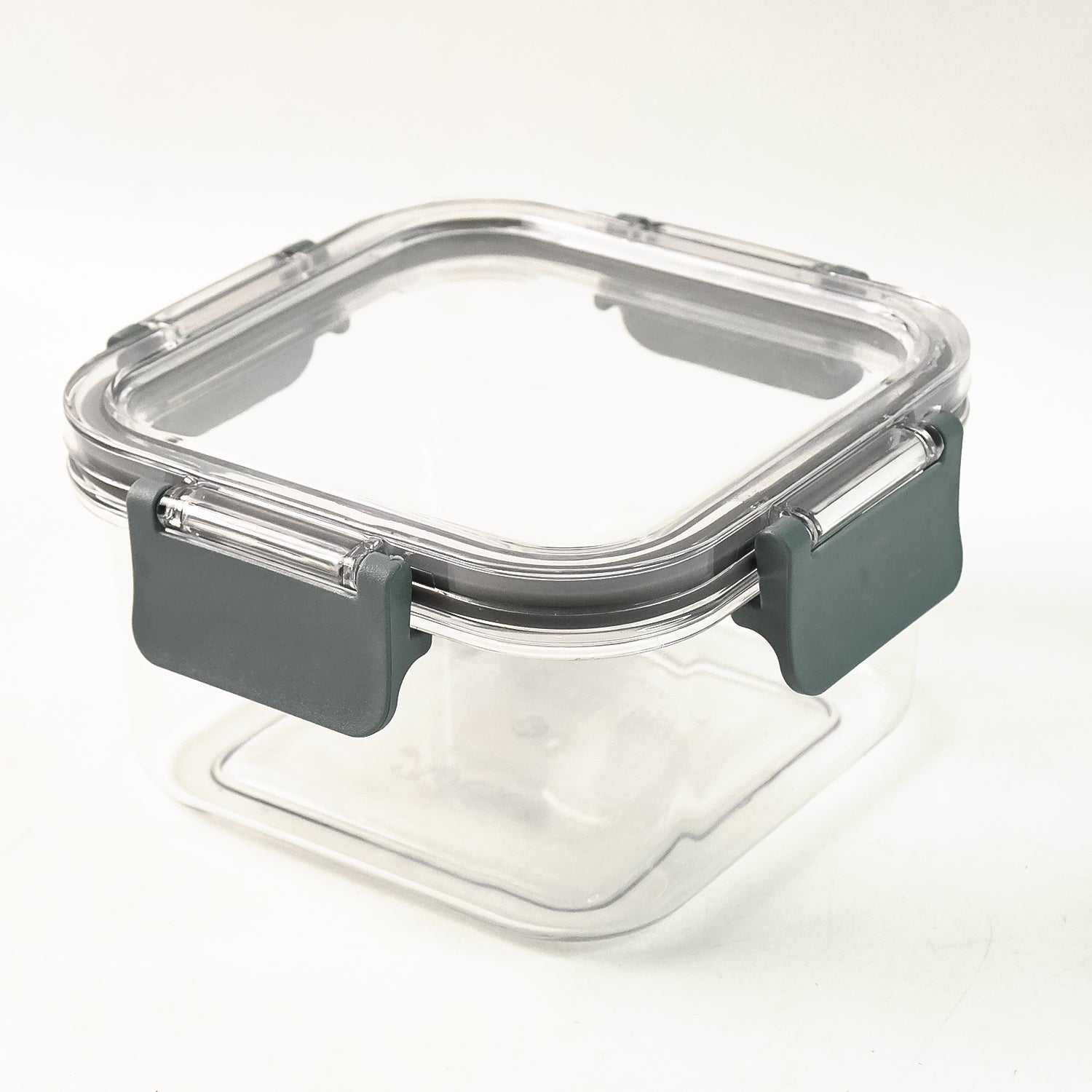 Apex transparent airtight food containers with grey clip locks