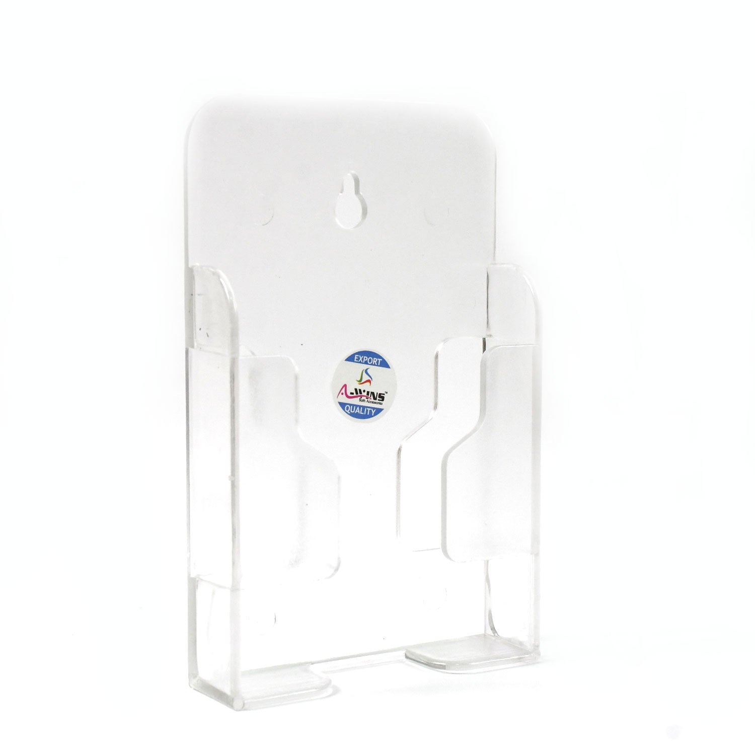 Hands-free phone holder on an office wall, ideal for video calls and productivity.