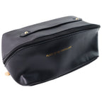 Multi-use black vanity organizer pouch ideal for cosmetics and toiletries