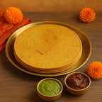 Stack of Maniarr's Bajri Khakhra, emphasizing its thin and crispy roasted texture.