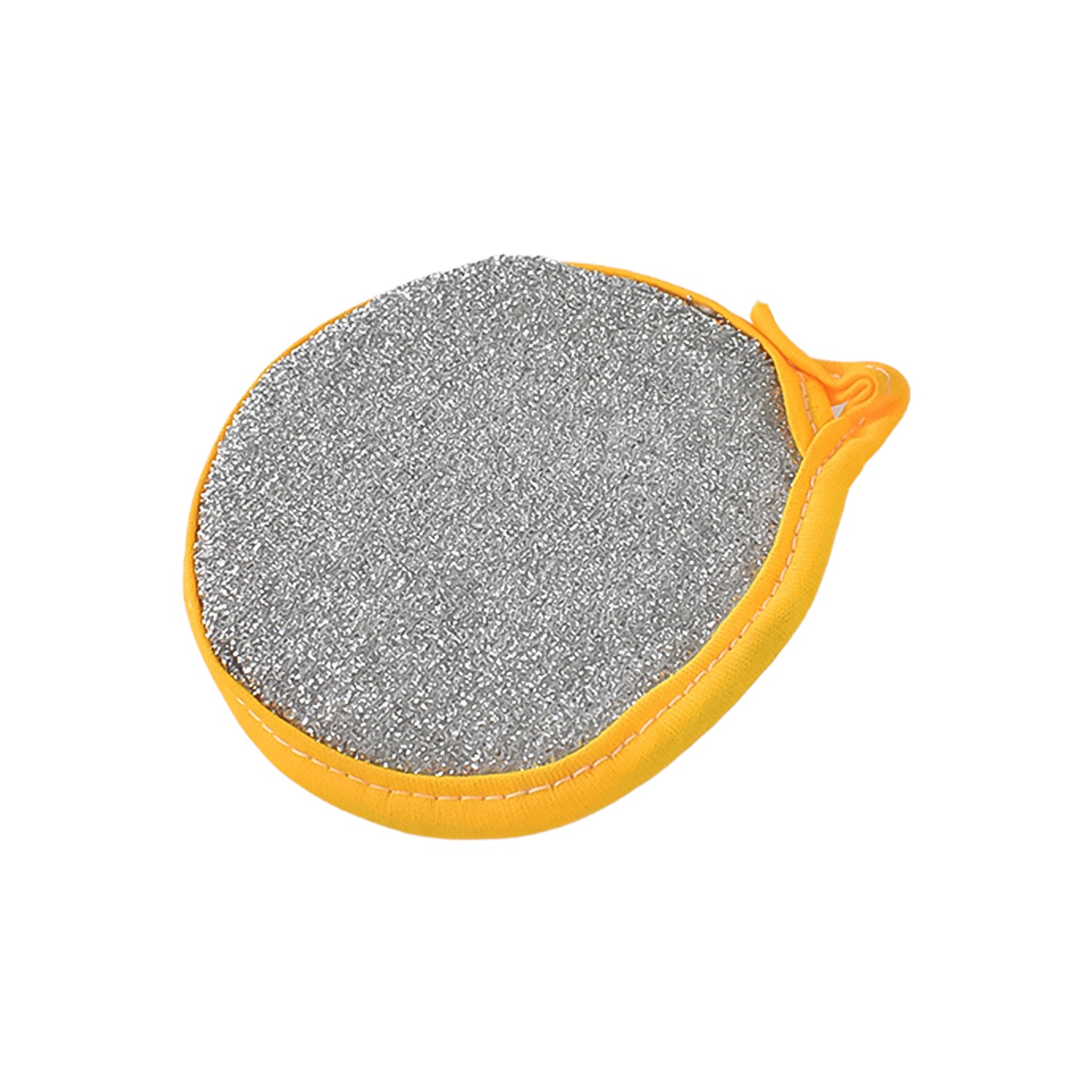 Angled view of twin wash brush and sponge for kitchen cleaning