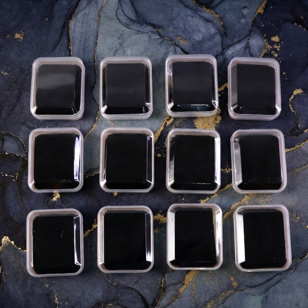 Back view showing 12 mini jewellery boxes for secure, elegant storage