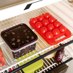 Close-up of the secure individual compartments in the egg tray.
