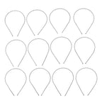 Classic wavy metal headband with rust-resistant coating