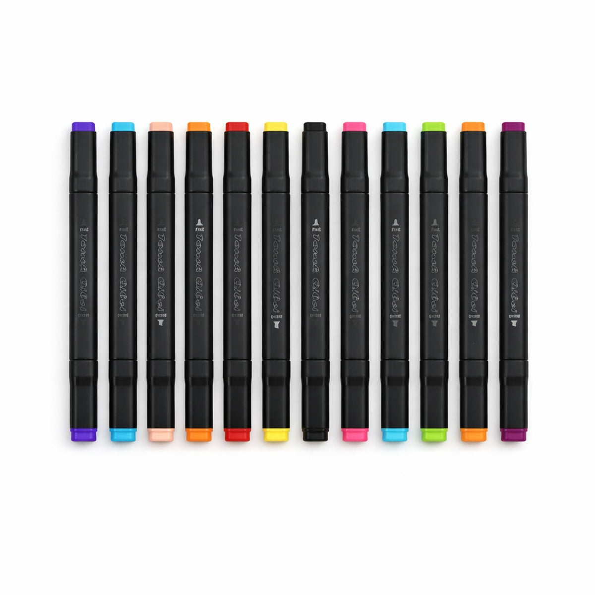 Artistic acrylic marker pens for drawing and craft projects