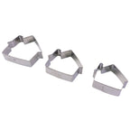 Heavy-duty stainless steel cookie cutter set for home baking and cake decoration