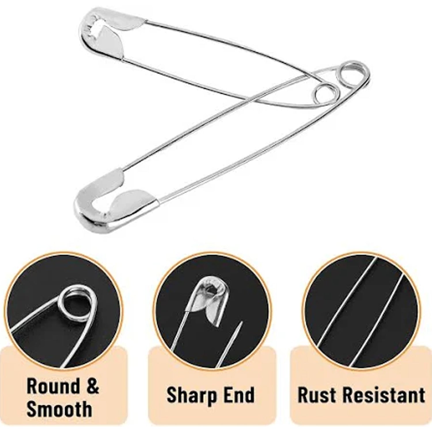 Close-up view of threading and stitching tools in the tailoring sewing kit