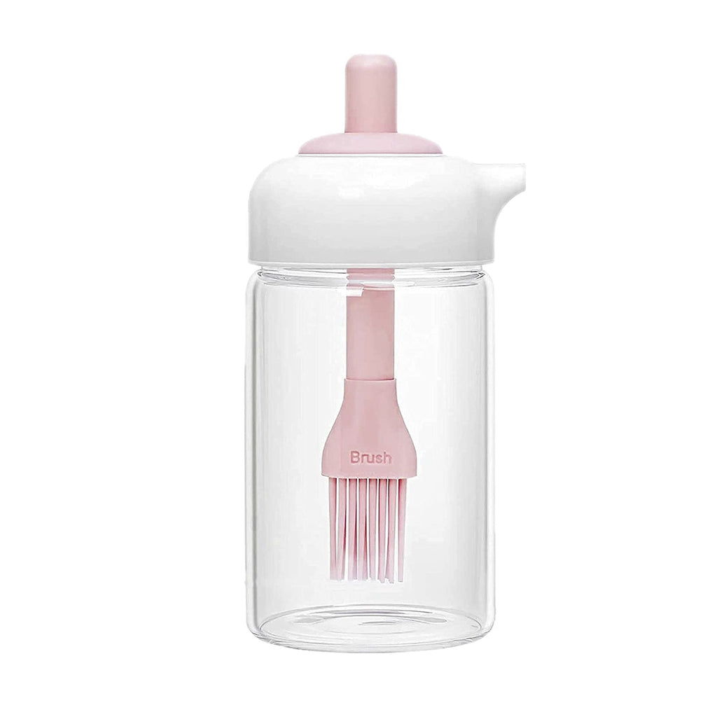 Multi-functional 2-in-1 oil dispenser and brush set, ideal for various culinary tasks.