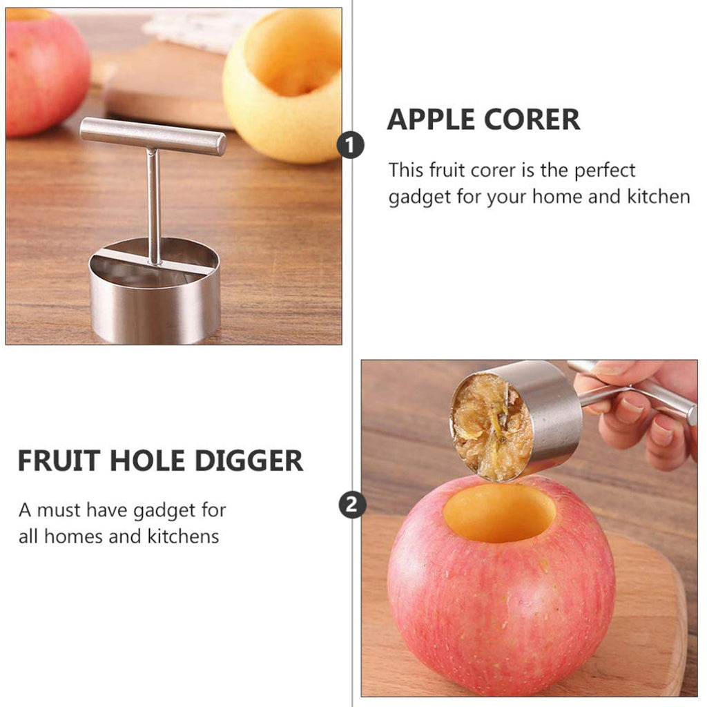 Packaging of the fruit corer, indicating it's a single piece tool.