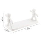 A single floating wall shelf used as a functional display area for small home accents.