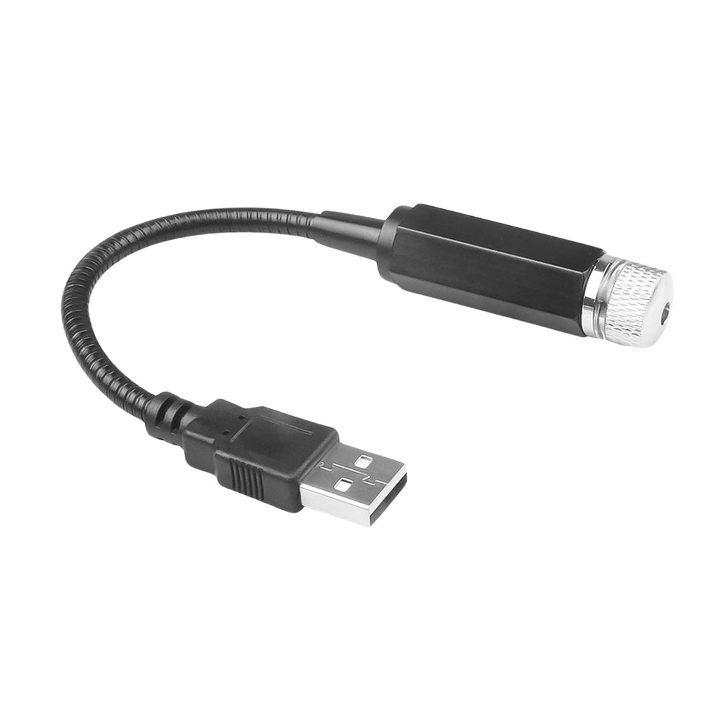 Compact USB Star Projector device, ideal for portable use in car or home.