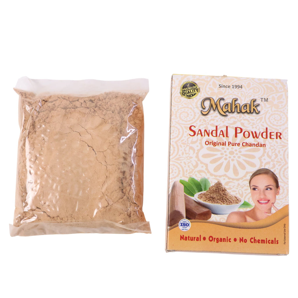 Sandalwood powder used in traditional face skincare routine