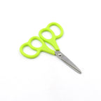 Ergonomic comfort grip handle on these durable stainless steel scissors.