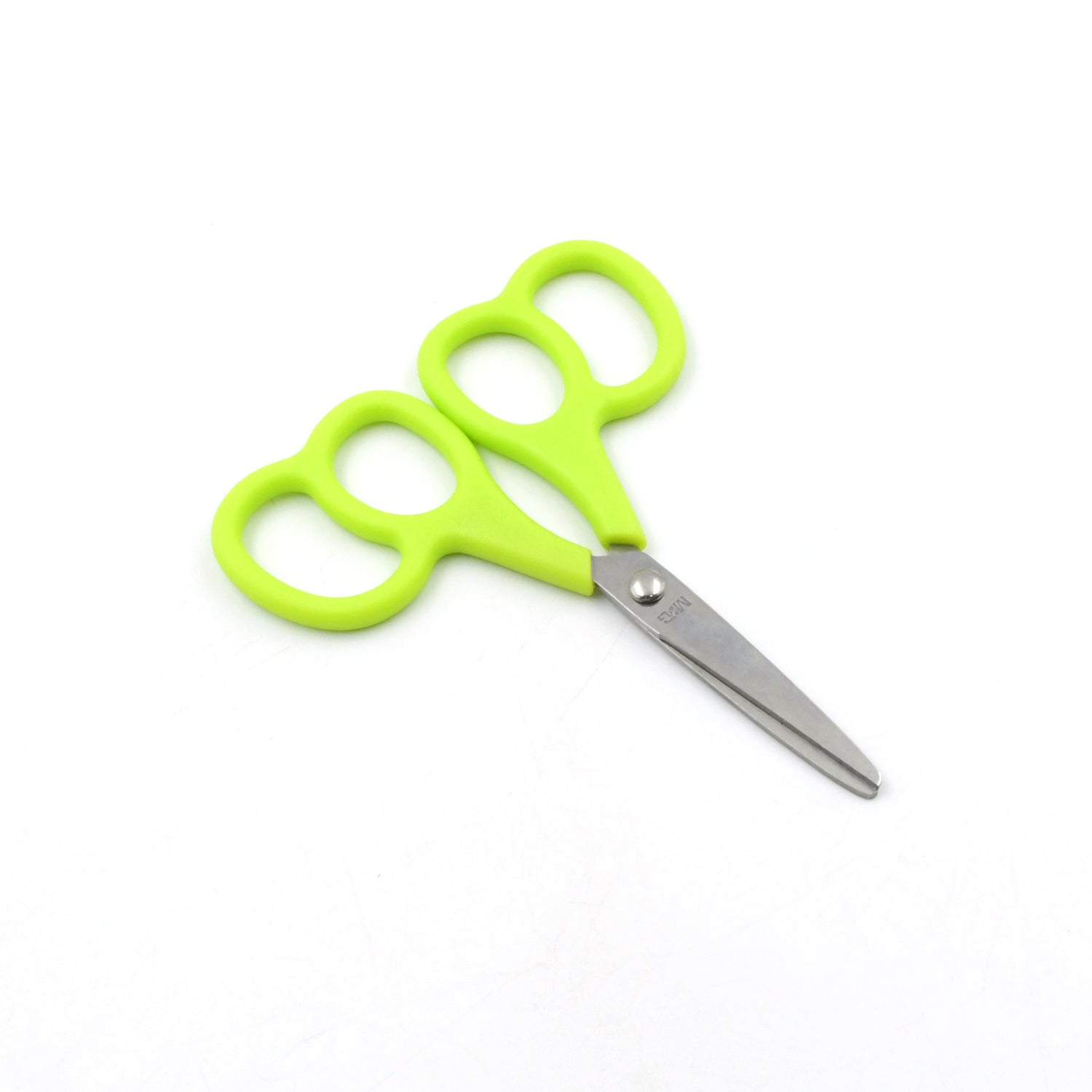 Ergonomic comfort grip handle on these durable stainless steel scissors.