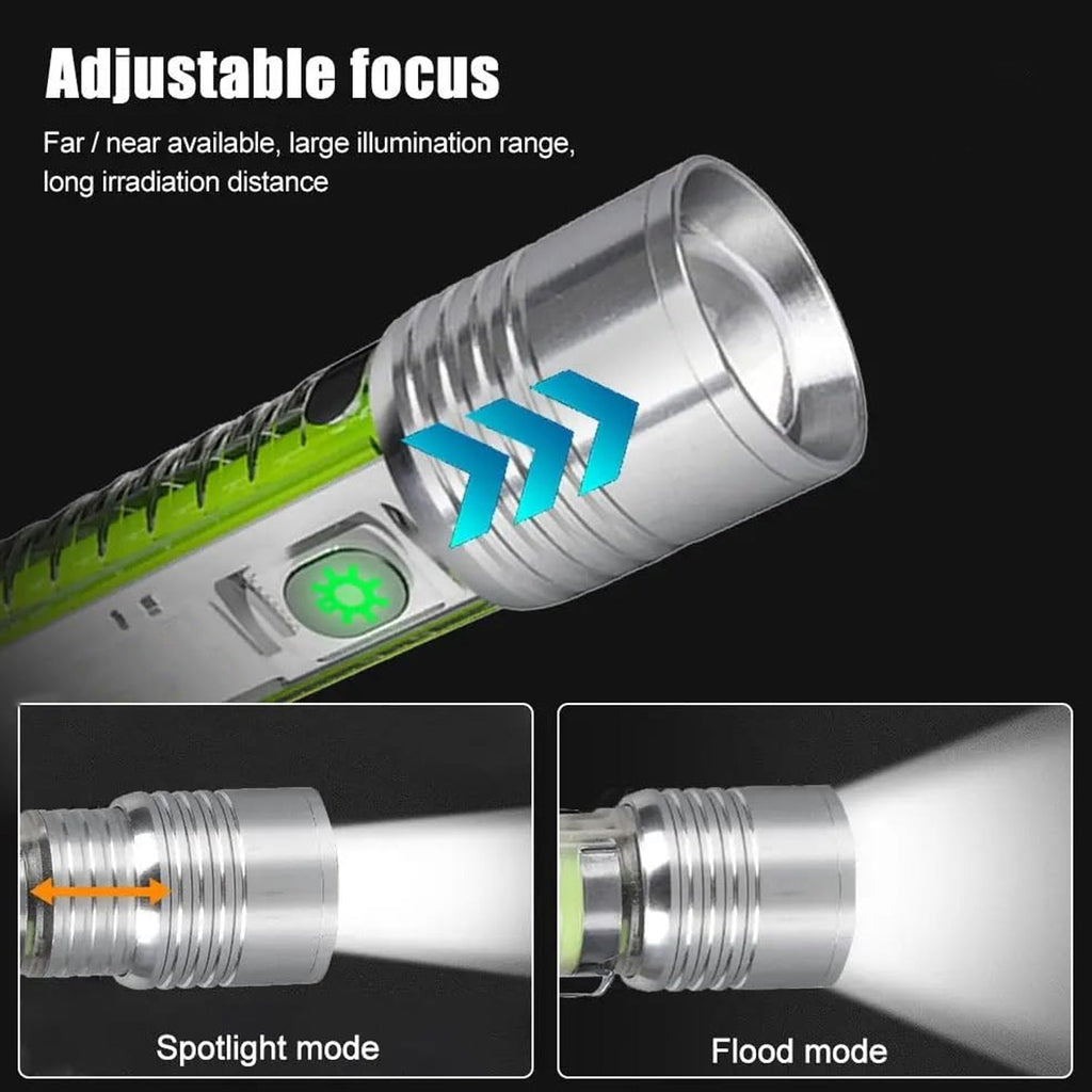 Compact mini LED torch, ideal for camping and emergencies.