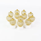 Warm glowing apple shape LED tealight candle for festival decoration