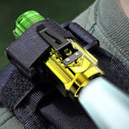 USB rechargeable flashlight featuring a strong magnetic base for versatile attachment.