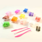 Kids 12 color soft dough clay set for creative and hygienic fun
