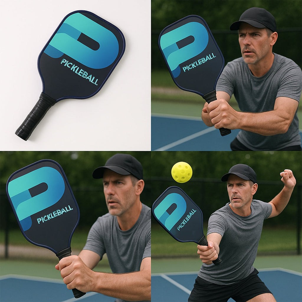 Balanced fiberglass pickleball paddle ideal for quick wrist movement