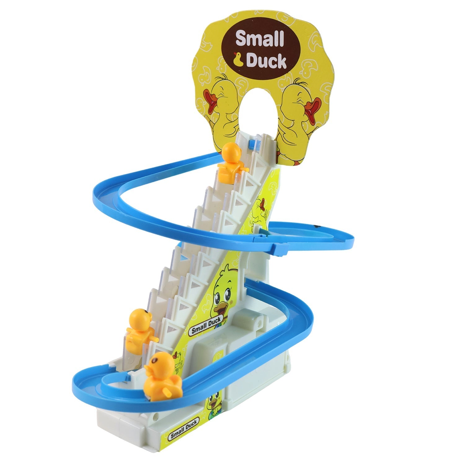 Quacky Loop stairway racer duck toy with sound and lights