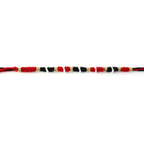 Festive multicolor thread rakhi with pearl and golden bead work