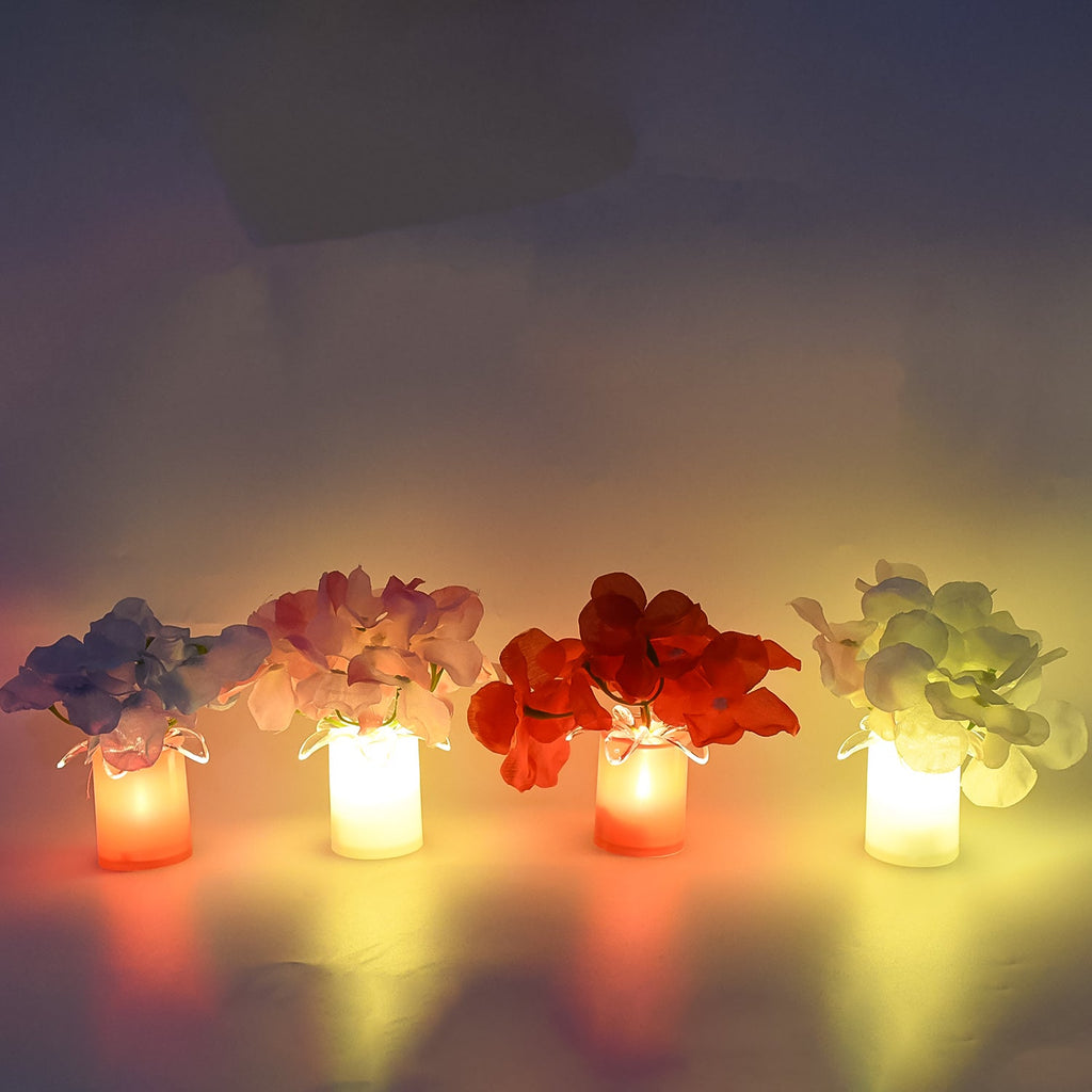 Back view of the LED mood light, highlighting its compact and portable design.