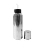 Durable stainless steel oil pourer with silicon-sealed airtight gasket