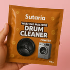 Single-use washing machine drum cleaner powder pack for deep cleaning