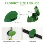 Transparent adhesive stickers for self-adhesive plant clips.