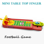 The Finger Football Game set up for a match, with all pieces visible.
