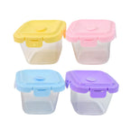 Organised kitchen pantry with stackable plastic food storage containers by Organivo.