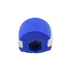 Detailed shot of the dark blue Jawline Exerciser, emphasizing its quality.