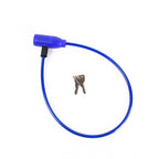 Durable steel cable lock with anti-theft design for helmet security