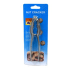 Side view of the luxury stainless steel nut cracker, highlighting its design.