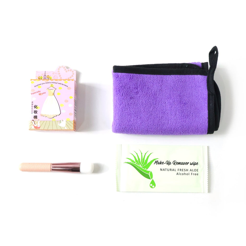 Compact storage pouch for organizing 4 in 1 beauty care essentials