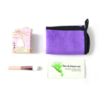 Compact storage pouch for organizing 4 in 1 beauty care essentials