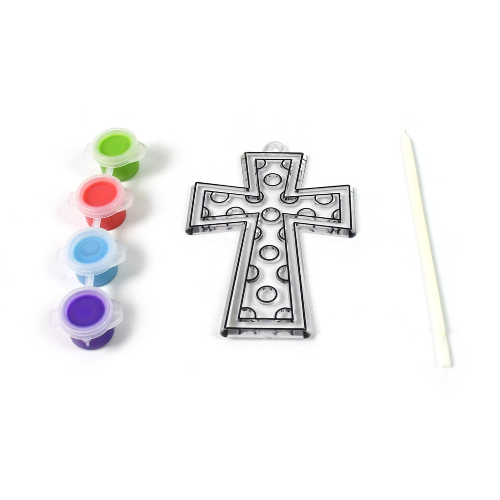 Detailed view of the reusable plastic drawing stencil included in the kit.