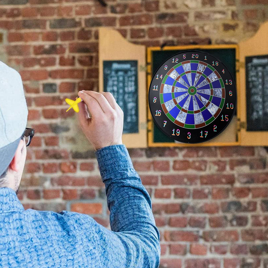 Set of 6 vibrant soft-tip magnetic darts for safe dart game play