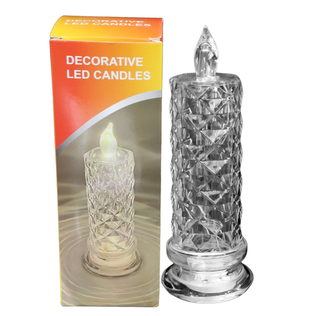 LED Candle Light featuring elegant crystal design for home décor