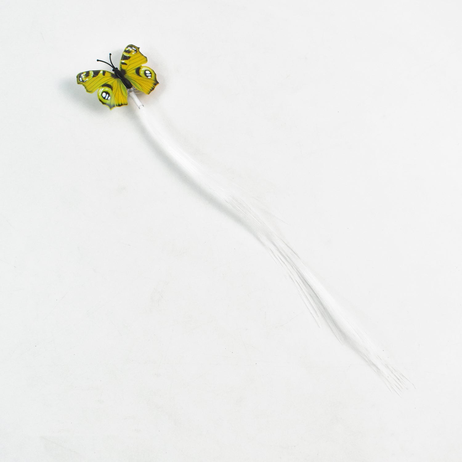 Colorful LED butterfly hair braid clip in vibrant colors