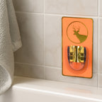 Shower head holder demonstrating adjustable swivel angle feature
