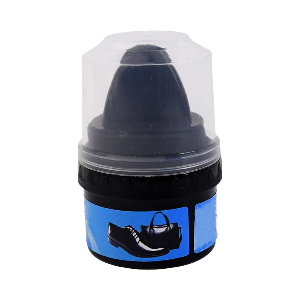 Instant shoe shine sponge with complementary shoe accessories for leather care