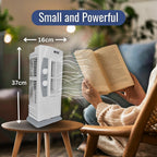 Oscillating tower fan from Orbit providing comfortable airflow