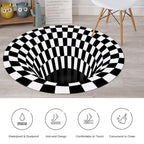 OrbitZone themed 3D space optical illusion rug