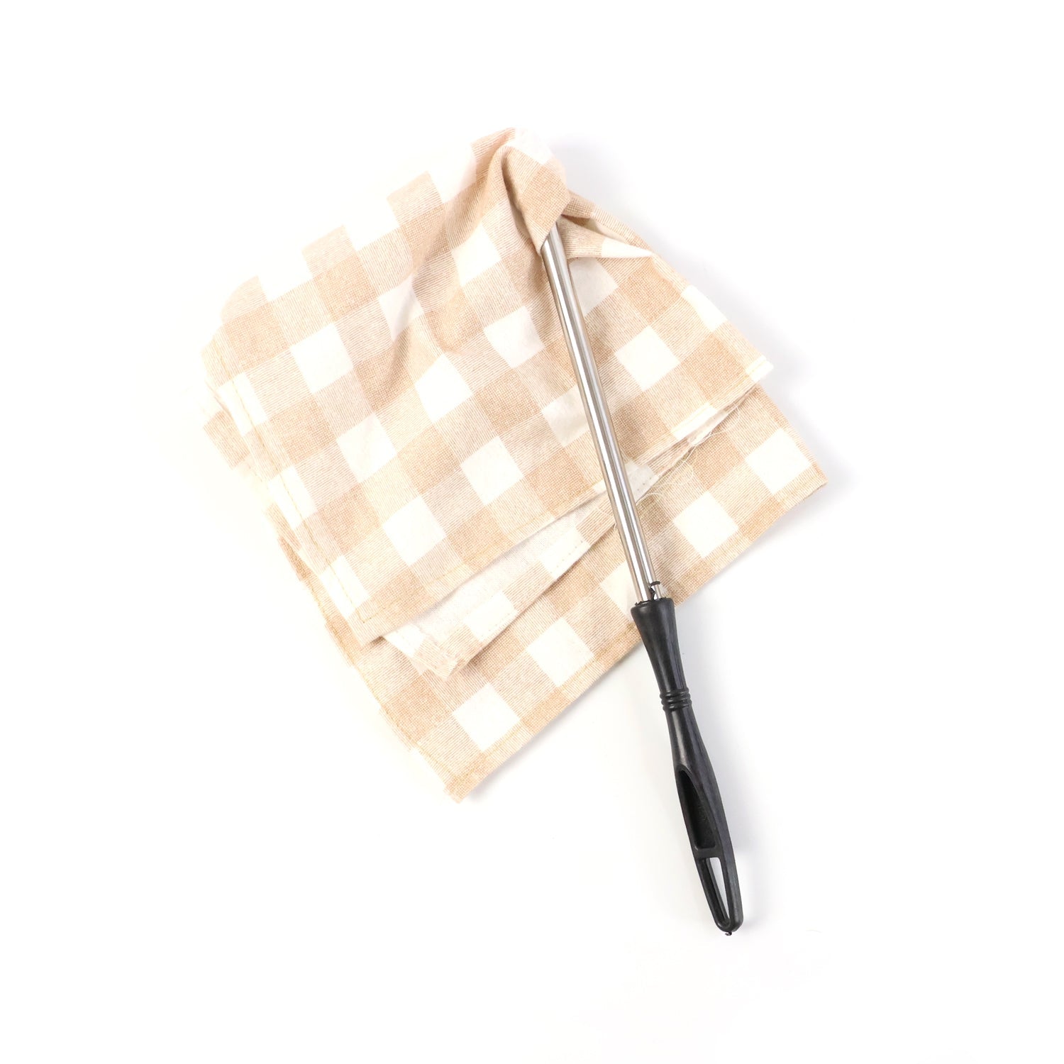 Cleaning mop featuring machine-washable cotton cloth
