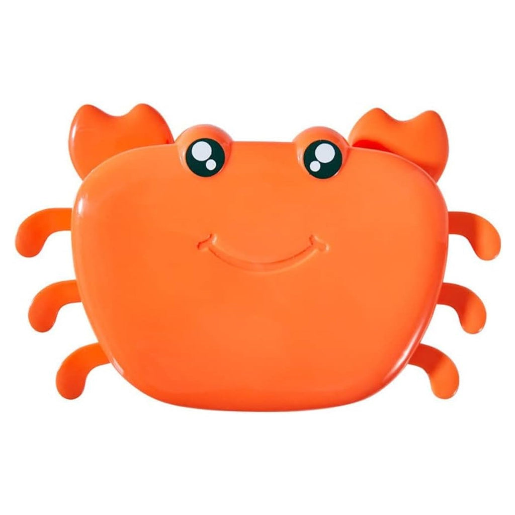 Close-up of the durable silicone material of the crab ice cube maker.