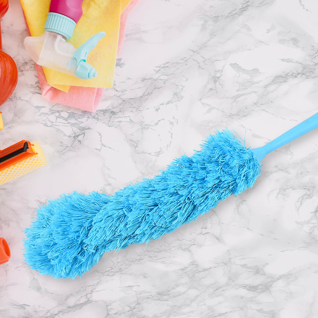 Versatile adjustable dust brush used for various home surfaces.